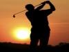 Golf Course Golfer Sunset